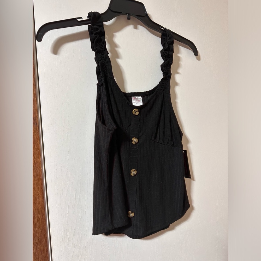 Black tank top